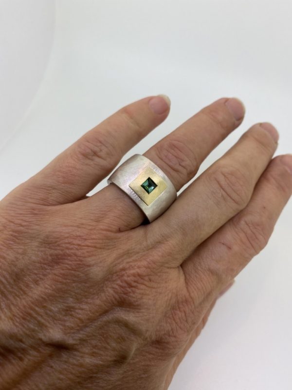 Breiter Ring Turmalin
